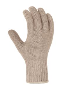 teXXor® Grobstrick-Handschuhe BAUMWOLLE/POLYESTER, rohweiß, ohne Noppen