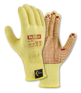 teXXor® Mittelstrick-Handschuhe ARAMID mit Noppen