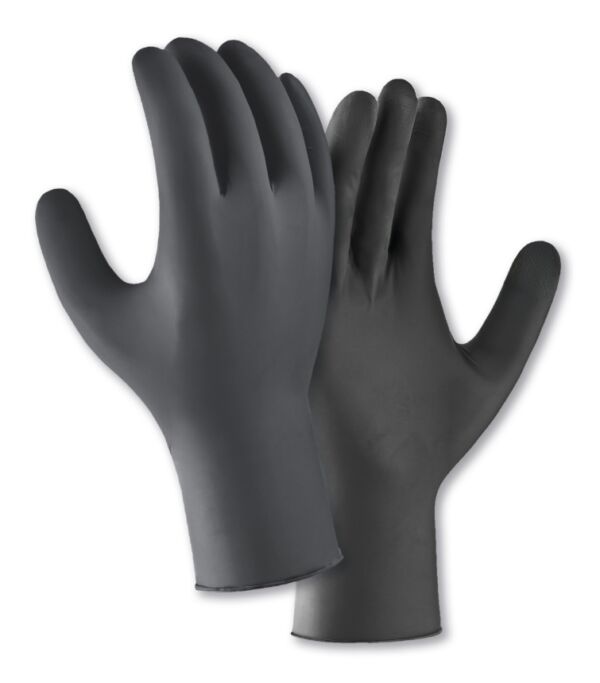 teXXor® Nitril-Einweg-Handschuhe schwarz