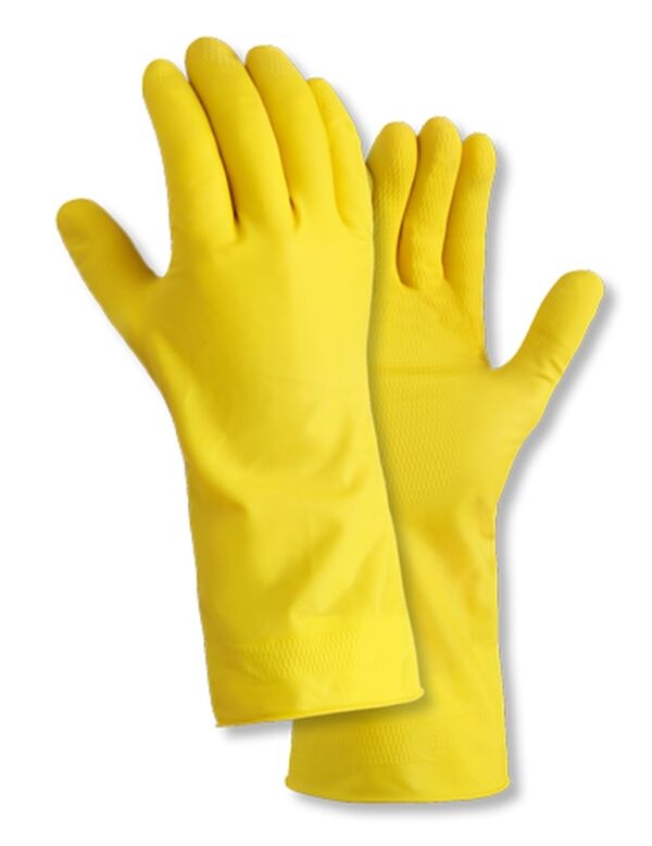 teXXor® Haushaltshandschuhe NATURLATEX, gelb