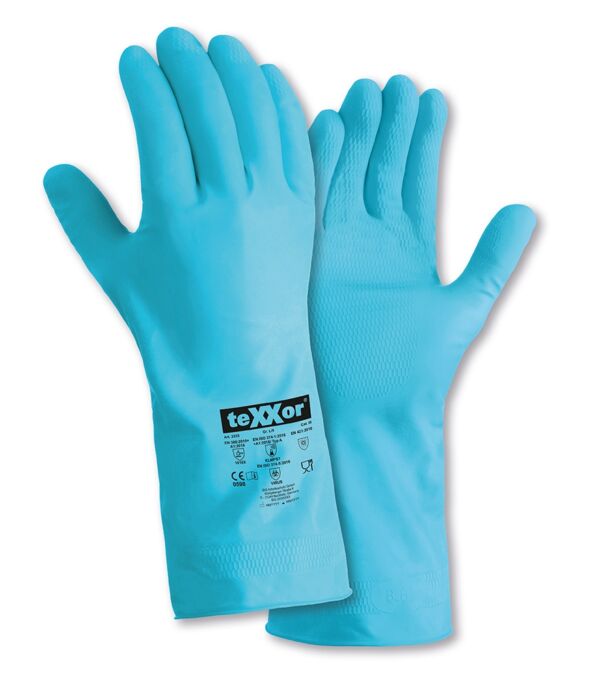 teXXor® Haushaltshandschuhe NATURLATEX, blau