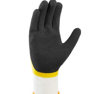 teXXor® Polyester-Strickhandschuhe LATEX GELB
