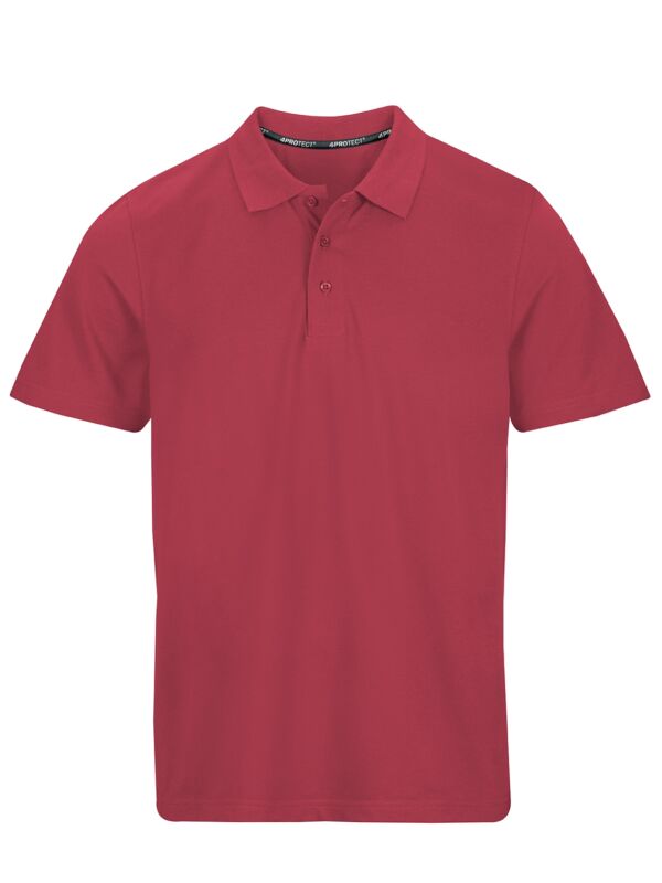4PROTECT® Polo-Shirt Herren, rot