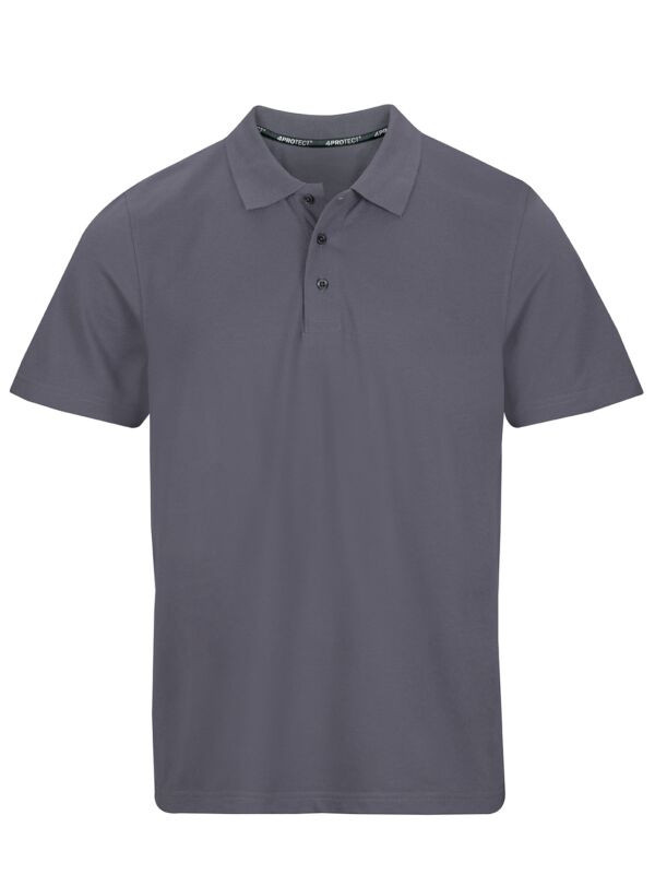 4PROTECT® Polo-Shirt Herren, grau