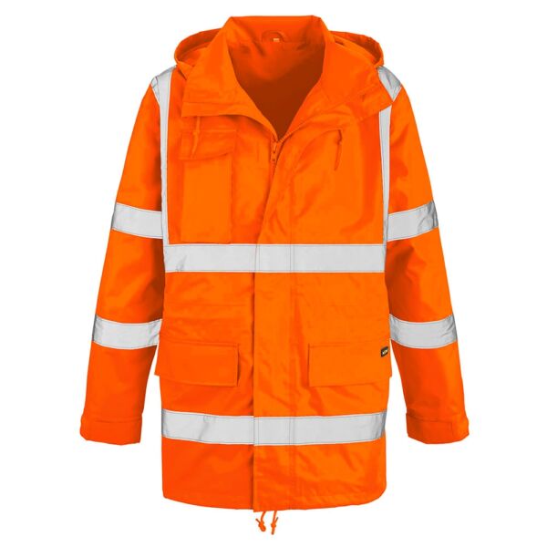teXXor® Warnschutz-Regenjacke BARRIE, leuchtorange