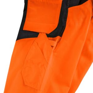 4PROTECT® Warnschutz-Latzhose ALABAMA, leuchtorange/grau