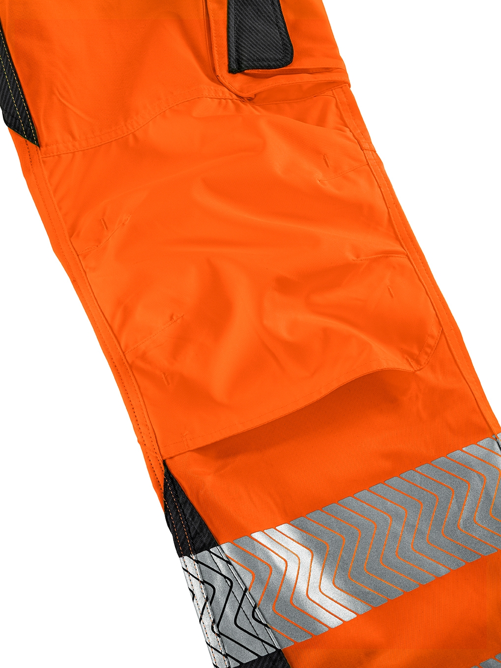 4PROTECT® Warnschutz-Latzhose ALABAMA, leuchtorange/grau