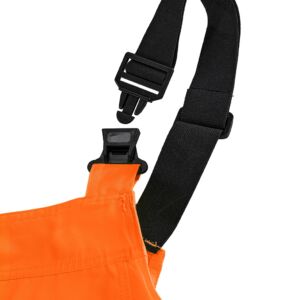 4PROTECT® Warnschutz-Latzhose ALABAMA, leuchtorange/grau