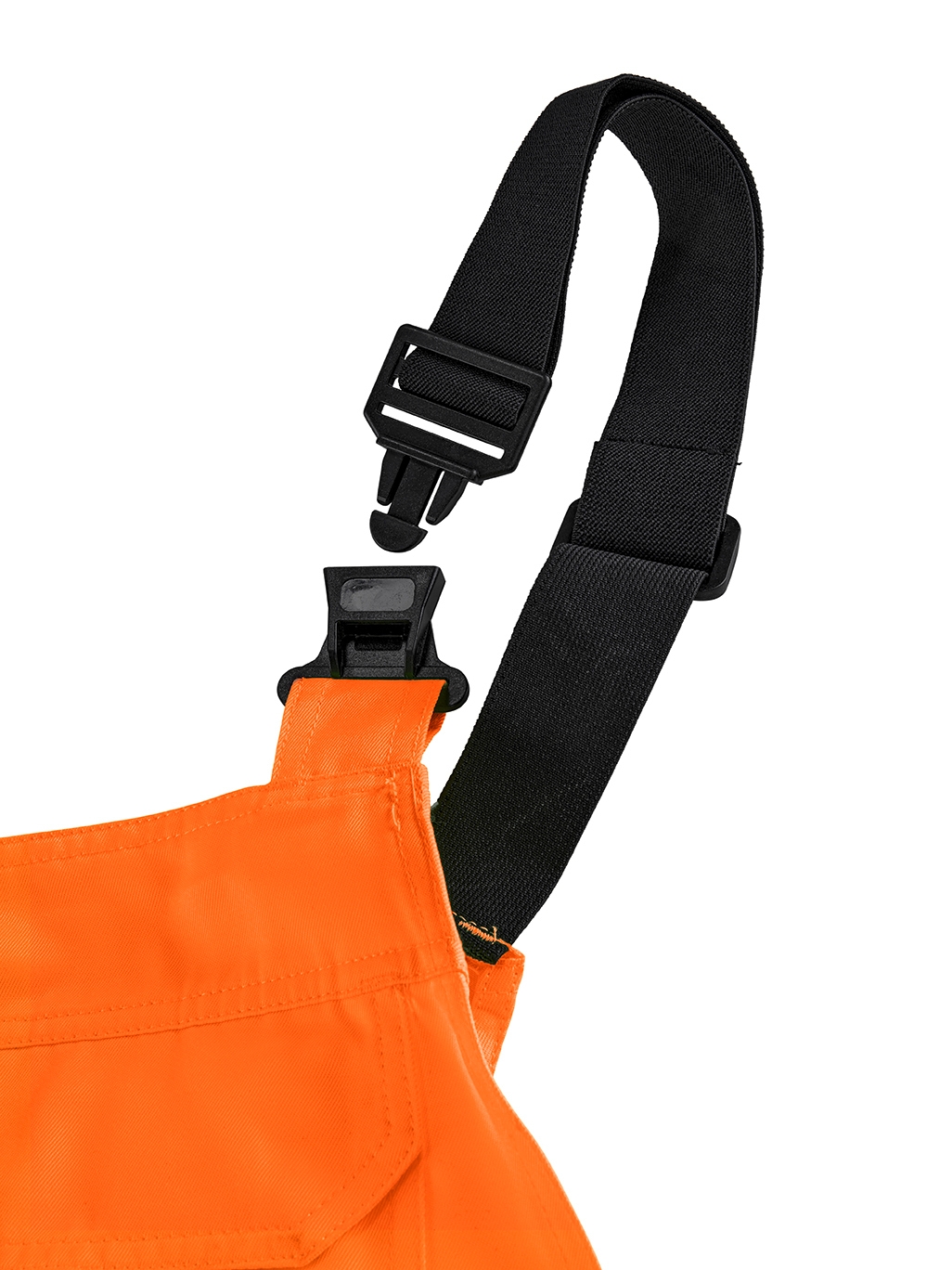 4PROTECT® Warnschutz-Latzhose ALABAMA, leuchtorange/grau