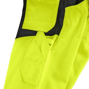 4PROTECT® Warnschutz-Latzhose ALABAMA, leuchtgelb/grau