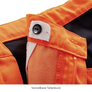 4PROTECT® Warnschutz-Bundhose TENNESSEE, leuchtorange/grau