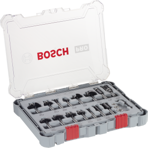 Bosch PROFESSIONAL Fasenfräser-Set, 8-mm-Schaft, 15-tlg.