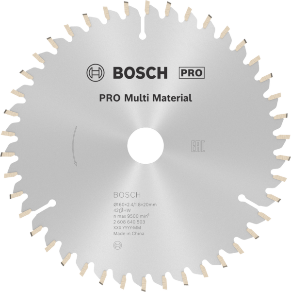Bosch PROFESSIONAL Kreissägeblatt MultiMaterial 160 x 2,4 x 20 mm