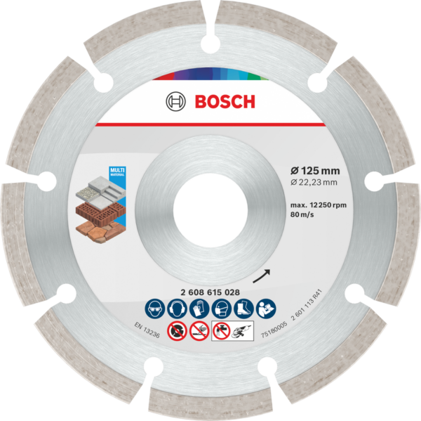 Bosch Diamanttrennscheibe MultiMaterial 125 x 22,23 mm